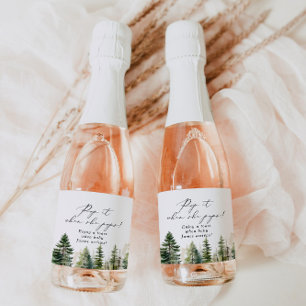 Étiquettes Pour Bouteilles De Vin Mousseux L'aventure attend la forêt Pop it quand elle pops