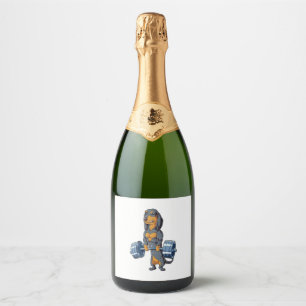 Étiquettes Pour Bouteilles De Vin Mousseux Levage de poids à la coque