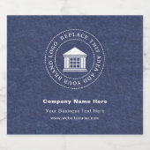 Étiquettes Pour Bouteilles De Vin Mousseux Logo d'entreprise | Name | Site (Étiquettes simples)