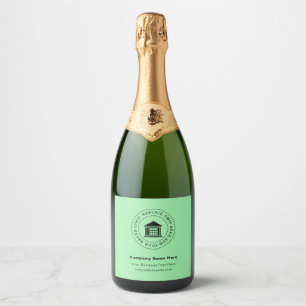 Étiquettes Pour Bouteilles De Vin Mousseux Logo d'entreprise Name Site Slogan