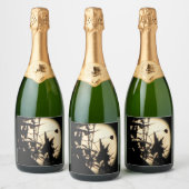 Étiquettes Pour Bouteilles De Vin Mousseux Lune (Bouteilles)