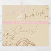 Étiquettes Pour Bouteilles De Vin Mousseux Magnifique - Rose or (Étiquettes simples)