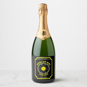 Étiquettes Pour Bouteilles De Vin Mousseux Maison Brassé Dandelion Vin personnalisé
