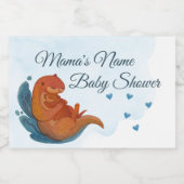 Étiquettes Pour Bouteilles De Vin Mousseux Mama & Me Otter Baby shower Mini Champagne (Étiquettes simples)