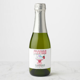 Étiquettes Pour Bouteilles De Vin Mousseux Margs Matrimony Tequila Enterrement de Vie de Jeun