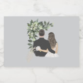 Étiquettes Pour Bouteilles De Vin Mousseux Mariage (Étiquettes simples)