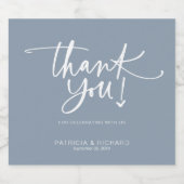 Étiquettes Pour Bouteilles De Vin Mousseux Mariage de calligraphie moderne (Étiquettes simples)