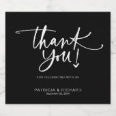 Étiquettes Pour Bouteilles De Vin Mousseux Mariage de calligraphie moderne (Étiquettes simples)