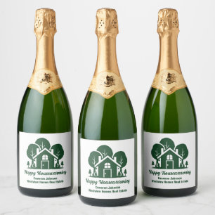 Étiquettes Pour Bouteilles De Vin Mousseux Marketing de l'entreprise immobilière de forêt per