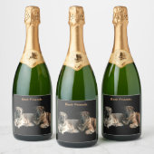 Étiquettes Pour Bouteilles De Vin Mousseux Meilleurs amis des Mastiffs (Bouteilles)