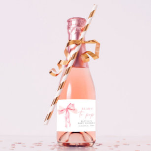 Étiquettes Pour Bouteilles De Vin Mousseux Mini Étiquettes de vin rose bouw prêt à la tache