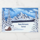 Étiquettes Pour Bouteilles De Vin Mousseux Mini hiver Wonder (Étiquettes simples)