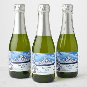 Étiquettes Pour Bouteilles De Vin Mousseux Mini Merveille d'Hiver