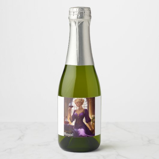 Étiquettes Pour Bouteilles De Vin Mousseux Moisson d'or (Devant)