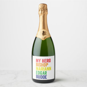 Étiquettes Pour Bouteilles De Vin Mousseux Mon héros Mgr Mariann Edgar Budde Trans LGBT