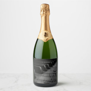 Étiquettes Pour Bouteilles De Vin Mousseux Music Piano Keys