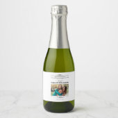 Étiquettes Pour Bouteilles De Vin Mousseux Newspaper Bridesmaid Proposal Retro Script Font (Devant)