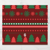 Étiquettes Pour Bouteilles De Vin Mousseux Noël (Étiquettes simples)