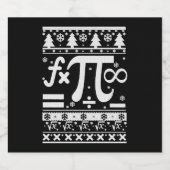 Étiquettes Pour Bouteilles De Vin Mousseux Noël des maths (Étiquettes simples)