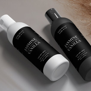 Étiquettes Pour Bouteilles De Vin Mousseux Noir minimum 8 OZ Bouteille de soins de la peau Ét