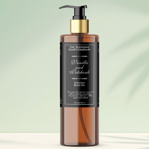 Étiquettes Pour Bouteilles De Vin Mousseux Noir vintage imperméable bouteille de cosmétique é