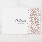 Étiquettes Pour Bouteilles De Vin Mousseux Nom d'anniversaire d'écriture élégante (Étiquettes simples)