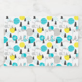 Étiquettes Pour Bouteilles De Vin Mousseux Ours polaire (Étiquettes simples)