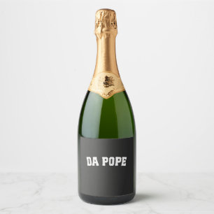 Étiquettes Pour Bouteilles De Vin Mousseux Pape Léon XIV Église chrétienne Da Pape Da