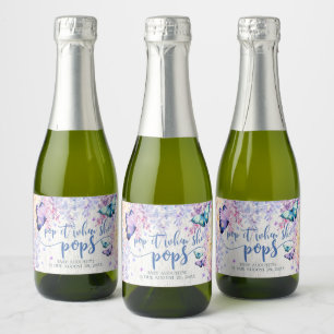 Étiquettes Pour Bouteilles De Vin Mousseux Papillon Pop It When She Pop Mini Champagne Étiqu