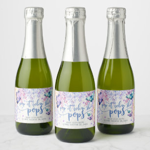 Étiquettes Pour Bouteilles De Vin Mousseux Papillon Pop It When She Pop Mini Sparkling Wine