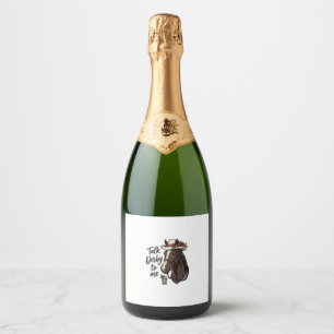 Étiquettes Pour Bouteilles De Vin Mousseux Parle Derby À Moi Conception De T-Shirt De Course