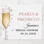 Étiquettes Pour Bouteilles De Vin Mousseux Perles Et Parquet La Douche Mariale (Étiquettes simples)