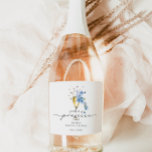 Étiquettes Pour Bouteilles De Vin Mousseux Perles & Prosecco Dusty Fête des mariées bleue Fav<br><div class="desc">Pearls & Prosecco Dusty Blue Fête des mariées Favoriser le Étiquette de vin mousseux</div>