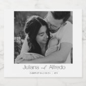 Étiquettes Pour Bouteilles De Vin Mousseux Personalized Champagne Bottle Label (Étiquettes simples)