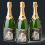 Étiquettes Pour Bouteilles De Vin Mousseux Photo 30th Birthday Party Script personnalisé<br><div class="desc">Photo 30th Birthday Party Script Étiquette de vin scintillant personnalisé</div>