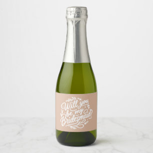 Étiquettes Pour Bouteilles De Vin Mousseux Poignée rose Proposition de la ménagère Champagne