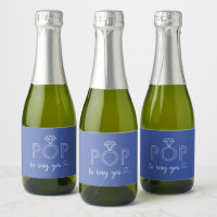 Pop dire oui bague diamant bleu Sparkling Wine la
