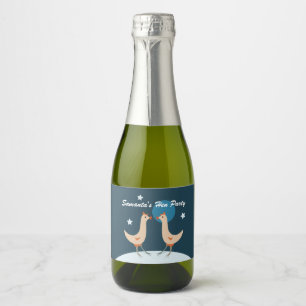 Étiquettes Pour Bouteilles De Vin Mousseux Poules drôles Soirée de poulet humour de fête