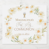 Étiquettes Pour Bouteilles De Vin Mousseux Première sainte communion (Étiquettes simples)