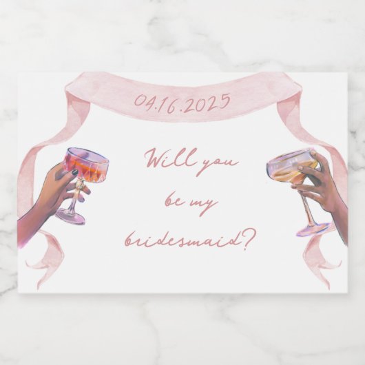 Étiquettes Pour Bouteilles De Vin Mousseux Proposition de mini Champagne sur mesure (Étiquettes simples)