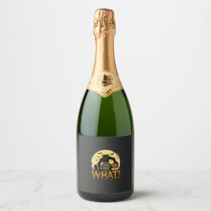 Étiquettes Pour Bouteilles De Vin Mousseux Quelle tombe de citrouille de loup-garou pleine lu