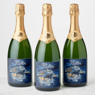 Étiquettes Pour Bouteilles De Vin Mousseux Réunion familiale de paquebots de croisière person