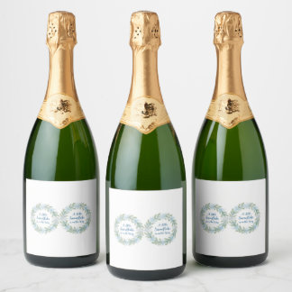 Étiquettes Pour Bouteilles De Vin Mousseux Révélation du sexe : Un petit flocon de neige arr