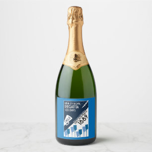 Étiquettes Pour Bouteilles De Vin Mousseux Rivière Thames Regatta - Vintage Retro Style Rowin