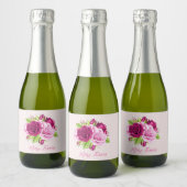 Étiquettes Pour Bouteilles De Vin Mousseux Roses de Bourgogne et rose (Bouteilles)