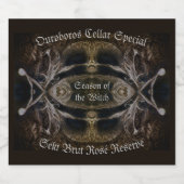 ÉTIQUETTES POUR BOUTEILLES DE VIN MOUSSEUX SAISON DU TÉMOIN (Étiquettes simples)