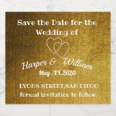 Étiquettes Pour Bouteilles De Vin Mousseux Save (Étiquettes simples)