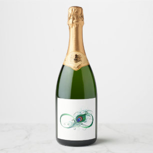Étiquettes Pour Bouteilles De Vin Mousseux Symbole de l'Infinity