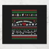 Étiquettes Pour Bouteilles De Vin Mousseux T-shirt de Christmas (Étiquettes simples)