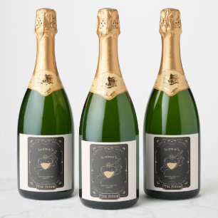 Étiquettes Pour Bouteilles De Vin Mousseux Tarot Ésotérique Fortune